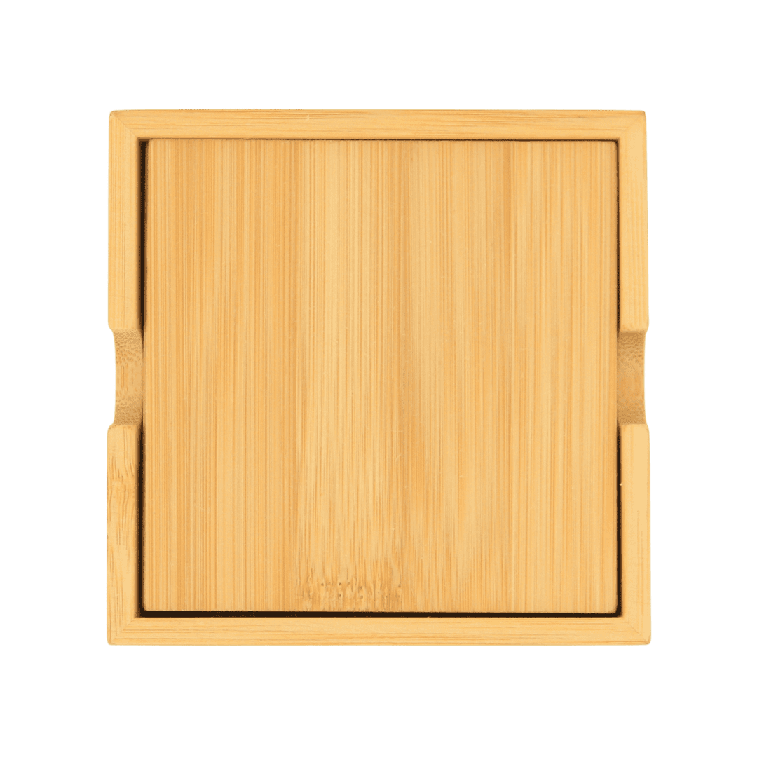 Untersetzer aus Bambus 4er Set quadratisch