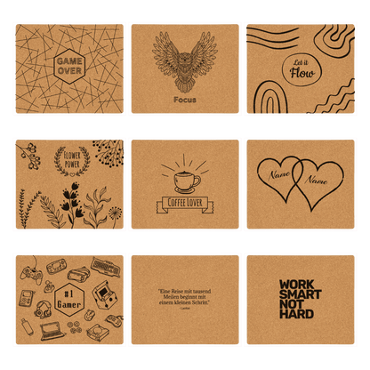 Mousepad aus Kork rechteckig