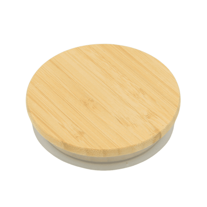 Thermoglas mit Bambusdeckel 350ml